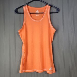 Adidas Climalite Sleeveless Tank Top Athletic Shirt Orange Women's Medium